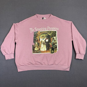 Smashing Pumpkins intoxicated madness sweater Cat Wedding Pink Pullover SZ XL